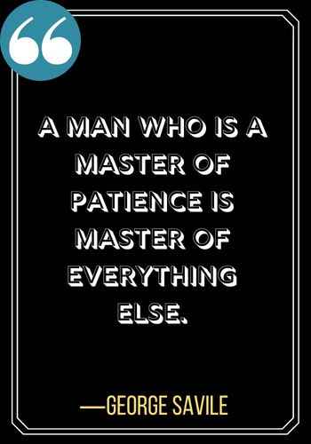 A man who is a master of patience is master of everything else. ―George Savile, patience quotes,