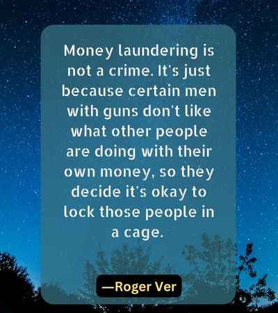Money laundering is not a crime. It's just because certain me