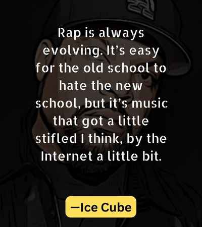 Rap is always evolving. It’s easy for the old school to hate the new school, but it’s music