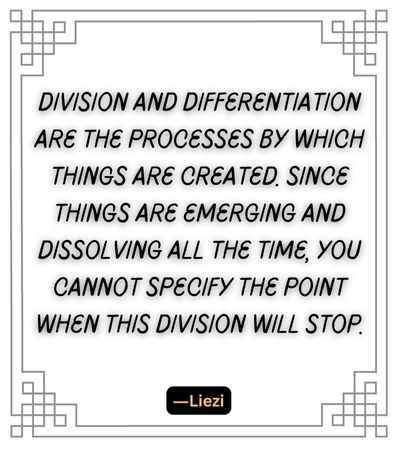 Division and differentiation are the processes by which