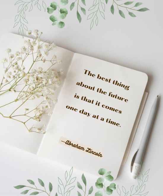 The best thing about the future is that